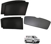 Kozdiko Car Window Custom Fit Sun Shades Fix with Dicky Non Magnetic Curtains Mesh Compatible for Maruti Suzuki Wagonr (2019-Present)