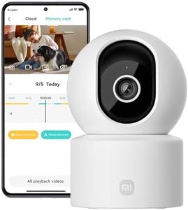 Xiaomi Smart Camera C302 2K 3MP, Indoor Security Camera with Privacy Shield, Baby Monitor, Home Pet Dog Camera, 360° Panoramic Monitoring, AI Baby/Pet Detection, Colour Night Vision, Two-Way Audio