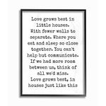 The Stupell Home Decor Collection Love Grows Best in Little Houses Framed Giclee Texturized Art