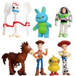 Story Figure Toys 7Pcs Story Figures Set, Story Cake Toppers Cute Collection Ornament Cartoon Cake Toppers Home Office Decoration Cartoon Animation Model Doll Gifts For Fan