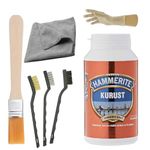 Ultimate Rust Treatment Bundle - Hammerite Kurust Blister 90ml, 3 Wire Brushes, Paintbrush, JBL Disposable Gloves, Micro Fibre Cloth - Rust Converter for Cars, Bikes, and More