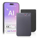 PLAUD NOTE AI Voice Recorder with Case - App Control, Transcribe & Summarize with AI Technology - Support 112 Languages, 64GB Memory, Audio Recorder for Lectures, Meetings, Calls, Black