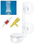 Pawfly Aquarium Air Stone Disc, 0.9 Inch Tiny Fish Tank Air Stone Kit Ultra-High Dissolved Bubbler Airstone with Accessories for Aquarium Fish Tank and Small Bucket(Pump Not Included)