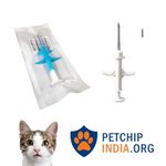 PETCHIPINDIA.ORG Pet Microchip ID for Cats | ISO Compliant | 134.2Khz, 15 Digit, Travel-Ready | Free Database Entry