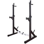 RIP X Adjustable Squat and Bench Press Rack Stand with Spotters and Dip Bars