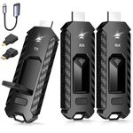 YAOMAISI Wireless HDMI Transmitter and 2 Receivers, Extender Kit for Multiple Screens - Sync Phones, PC, Camcorders, PS4/5 and Other HDMI Devices