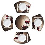 Vintage Wine Round Table Placemats 