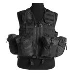 Mil-Tec Tactical Vest Black One Size