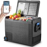 BODEGACOOLER 12 Volt Car Refrigerator, 61Quart (58L) Car Fridge APP Control, Protable Freezer -4℉-68℉, RV Electric Cooler 12/24V DC 100-240V AC for Outdoor, Truck, Van, Vehicles, Camping, Travel