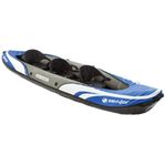 Sevylor Big Basin 3-Person Inflatable Kayak with Adjustable Seats & Carry Handles, Heavy-Duty PVC Construction for Rugged Use & Boston Valve for Easy Inflation/Deflation