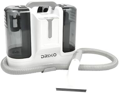 A-Wash Drimo Pro 6-in-1 Spot Cleaner 450W Portable Carpet & Upholstery Cleaner w/Spray & Extract Technology for Pets, Pet Brush, 6 Heads, Self-Cleaning, Lightweight for Home Car Furniture
