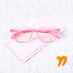 AetrvoHope Blue Light Blocking Glasses for Kids,Children's Clear Pink Computer Glasses for Age 4-13,Unbreakable Frame Anti-Blue Ray Glasses With Case,Anti UV400 & Eyestrain