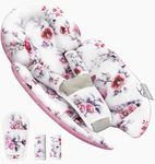 Mamatepe Infant Insert Compatible with 4moms Mamaroo RockaRoo & Graco DuetSoothe Swing, Reversible Newborn Insert Head & Body Support Cushion,Breathable Soft Fabric, Machine Washable, Blush Pink, 1Pcs