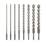 Sabre Tools 8-Piece 12in SDS Plus Drill Bits for Brick, Stone, Concrete, 1/4in x 12in, 5/16in x 12in, 3/8in x 12in, 1/2in x 12in, 5/8in x 12in, 3/4in x 12in, 7/8in x 12in, 1in x 12in (12" 8-Piece Set)