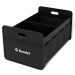 K KNODEL Car Trunk Organizer, Foldable Trunk Organizer for Car, Automotive Consoles & Organizers, Car Trunk Storage Organizer with Reinforced Handles (Small, Black)