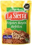 La Sierra - "Bayos" refried beans ready to heat and serve. Prepare delicious "enfrijoladas" or use as "side dish". The most traditional mexican beans recipe. 430g bag