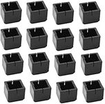 16 Pcs Silicone Chair Leg Caps Floor Protector Round Square Furniture Feet Covers