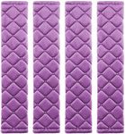 MIKAFEN 4 Pack Universal Car Seat Belt Pads, Adult Seat Belt Shoulder Strap Covers Harness Pad for Car/Bag,Soft Comfort Helps Protect You Neck Shoulder from The Seat Belt Rubbing (4pack-Purple)