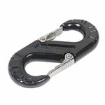 Keazet S-Shape Integrated Forging Shackles, Off Road Shackles for Rescue, Strength = 57000 lbs (Black)