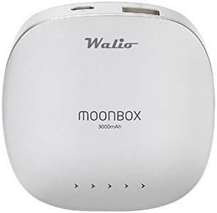 WALIO POWER BANK(Batería Externa) iPow 3000 Moonbox, 3000mAh, Cargador portátil universal para teléfono móvil smartphone y tablet. Indicadores LED. Linterna incorporada.