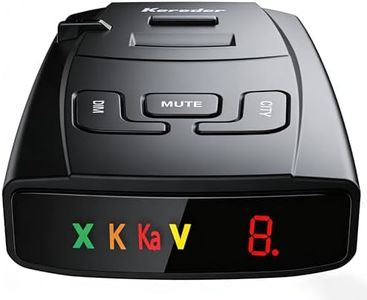 KARADAR S360 Radar Detector for Cars – 360 laserEye X/K/Ka Band Detection, VG-2 Immune, Low False Alert with City/Highway Mode,FCC Certified for North America, cop Scanner