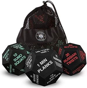 Juliet Paige Exercise Dice - Fitness Workout Gear for Home Gym Equipment and Accessories, Personal Trainer Work Out Supplies for Adults