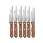 Cuisinart C55W-S6STKC Walnut 6 Piece Triple Rivet Steak Knife Set