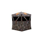 Barronett Blinds® Road Runner, Portable Hunting Blind, Pop-Up Hub Blind, Zipperless Windows, Lightweight, 2-Person, Bloodtrail® Woodland, 67” x 71” x 71”, RR200BT