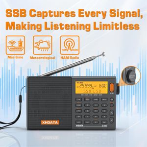 XHDATA D-808 Portable Radio – AM/FM/SW SSB Receiver with LCD Display