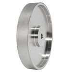 Piarktoy CBN Grinding Wheel, 6Inch Dia x 1Inch Wide, with 1/2Inch Arbor, Diamond Grinding Wheel for Sharpening HSS, 320 Grit