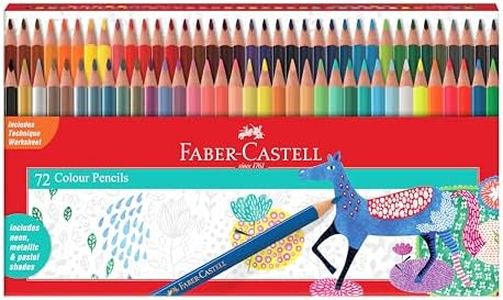 Faber-Castell Triangular Colour pencils - Pack of 72 (Assorted)