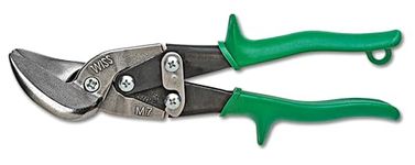 Wiss M7R 235mm/ 9-1/4-Inch MetalMaster Offset Snip with Ergonomic, Single Material Non-Slip Handle Grips Provide Excellent Control - Green