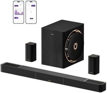 ULTIMEA Skywave X60 7.1.4ch Professionelles Kabelloses Surround Sound System für TV mit Dolby Atmos, 840W Soundbar mit 8" kabellosem Subwoofer, 28Hz Tieffrequenz, GaN-Verstärker, 4K HDR Pass-Through