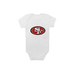 NFL White Bodysuits 9-12M - San Francisco 49ers