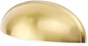 10 Pack Light Brass Bin Cup Pulls L