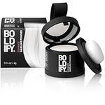 BOLDIFY Hairline Powder Instantly Conceals Hair Loss, Root Touch Up Hair Powder, Hair Toppers for Women & Men, Hair Fibers for Thinning Hair, Root Cover Up, Stain-Proof 48 Hour Formula (White)