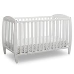 Delta Children Archer 4-in-1 Convertible Baby Crib, Bianca White