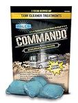 Walex Commando RV Black Holding Tank and Sensor Cleaner Drop-Ins, Ocean Mist Scent, 4-Pack (1 Year Supply)