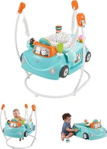 Fisher-Price 2-in-1 Jumperoo Activity Center for Baby to Toddler with Lights Sounds and Smart Stages Learning Content, Sweet Ride