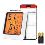 ThermoPro TempPro TP350 Bluetooth Room Thermometer, Indoor Hygrometer with Alerts, Humidity Meter and Temperature Monitor with Smart App and 2-Year Data Record & Export, Humidity Sensor for Baby Room