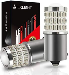 AUXLIGHT 1156 BA15S 1003 1141 7506 1156 LED Bulbs Brilliant Red, Ultra Bright 57-SMD LED Replacement for Brake/Tail Lights, Blinker Lights, Turn Signal/Parking or Running Lights (Pack of 2)
