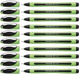 Schneider Xpress Fineliner 0.8mm Porous Point Pen, Black, Box of 10 Pens (190001)