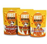 First Bark Jerky Dog Treats Combo - Chicken Training Cubes x1 & Soft Chicken Breast x1 & Soft Chicken Tenders x1 Sold by DogsNCats