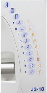 Janome J3-18 Sewing Machine – 18 Stitch Portable Electric