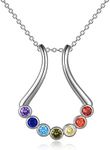 VONALA 7 Chakra Necklace for Women 