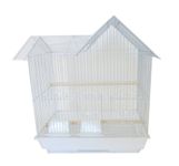 YML 16-Inch by 12-Inch Villa Top Bird Cage, White