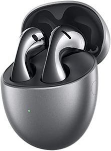 HUAWEI FreeBuds 5 TWS Ecouteurs Bluetooth, Haut-Parleur Ultra-magnétique, Courbes Continues pour Un Ajustement Optimal, Jusqu'à 30 Heures d'autonomie, Étanchéité IPX4, Givre Argenté