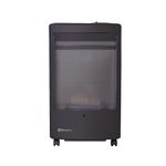 WARMGLOW Blue Flame Cabinet Indoor Portable Gas Heater - 3.8KW with Oxygen Depletion Sensor & Variable Heater Setting - Wheels, Butane Gas Regulator, Hose - Home, Office, Garage, Workshop