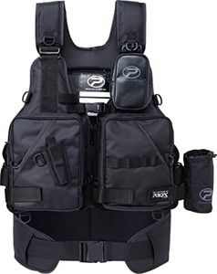 Prox PX313SP Floating Game Vest (with Supporter) for Adults, One Size Fits Most, Black x Black