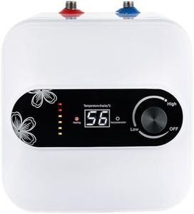 Yolancity Chauffe-eau électrique sous évier 8 l - 1500 W 220 V - Chauffe-eau instantané 30-65 °C - Pour lavabo, cuisine, salle de bain - Blanc